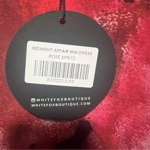 White Fox Boutique White Fox Midnight Affair Mini Dress Rosé Spritz Red - Picture 5 of 5
